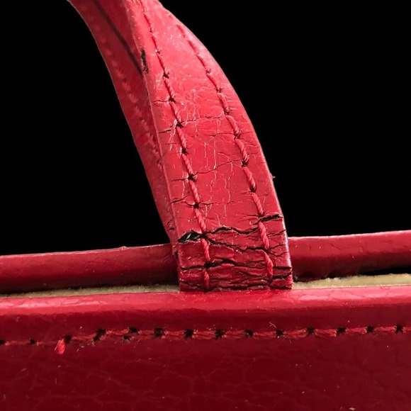 NWT Rowallan of Scotland Red Bonded Leather Jewelry Keep Box Travel Gift New - Picture 3 of 12